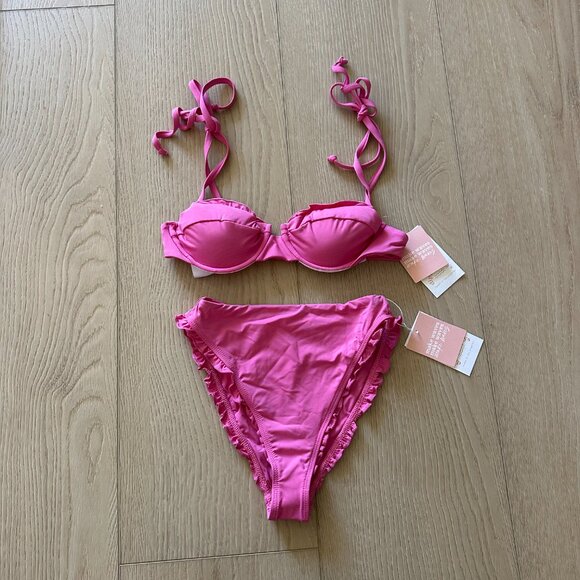 Dippin' Daisy's - Wild Orchid Pink - Lucia top & Pacifica bottom - NWT X-Small - Picture 3 of 7